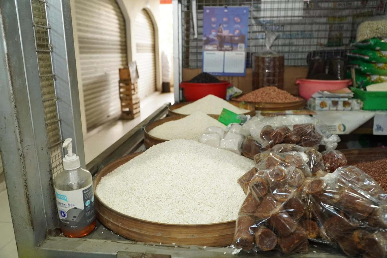 Ilustrasi stok pangan nasional di pasar-pasar.