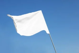 Ilustrasi bendera putih di Aceh.