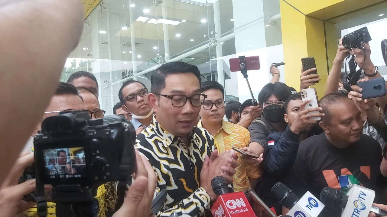 Ridwan Kamil saat menjalani pemeriksaan
