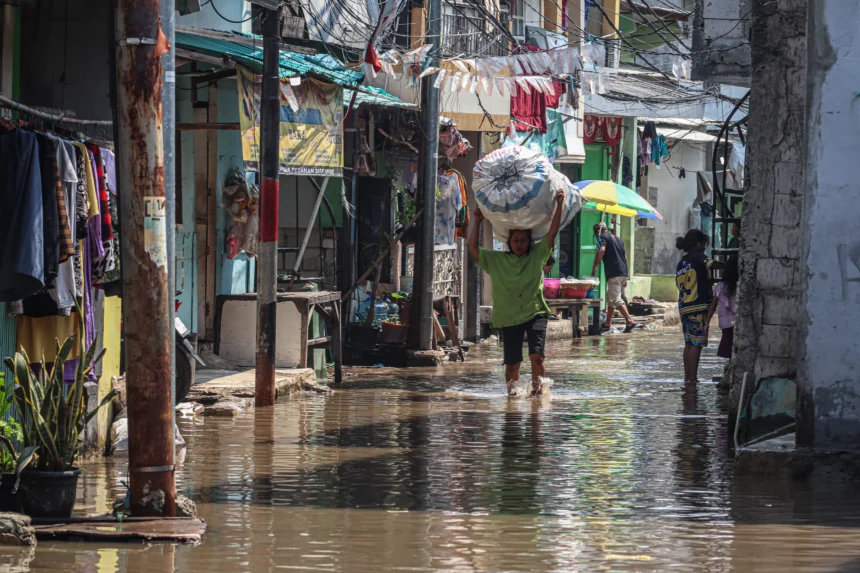 Banjir rob di Jakarta Utara