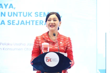 Kepala Eksekutif Pengawas Perilaku Usaha Jasa Keuangan, Edukasi, dan Perlindungan Konsumen OJK Friderica Widyasari Dewi.