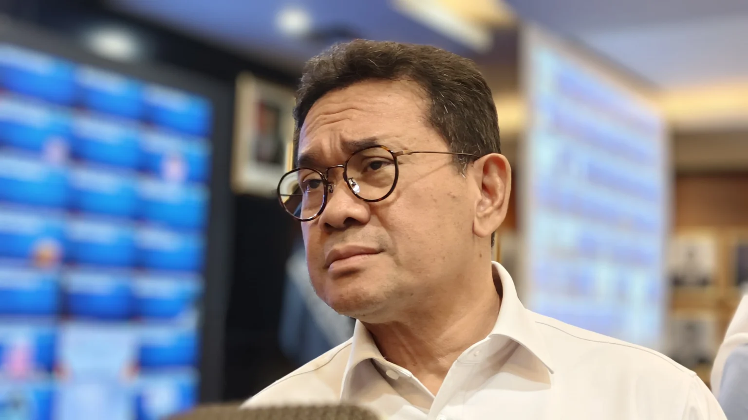 Menteri Perdagangan Budi Santoso di Kantor Kementerian Perdagangan, Senin, 8 Desember 2025.