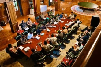 Presiden Prabowo saat memimpin Ratas