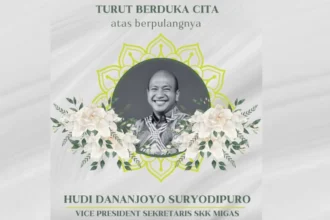 VP Sekretaris SKK Migas, Hudi Dananjoyo Suryodipuro meninggal dunia.