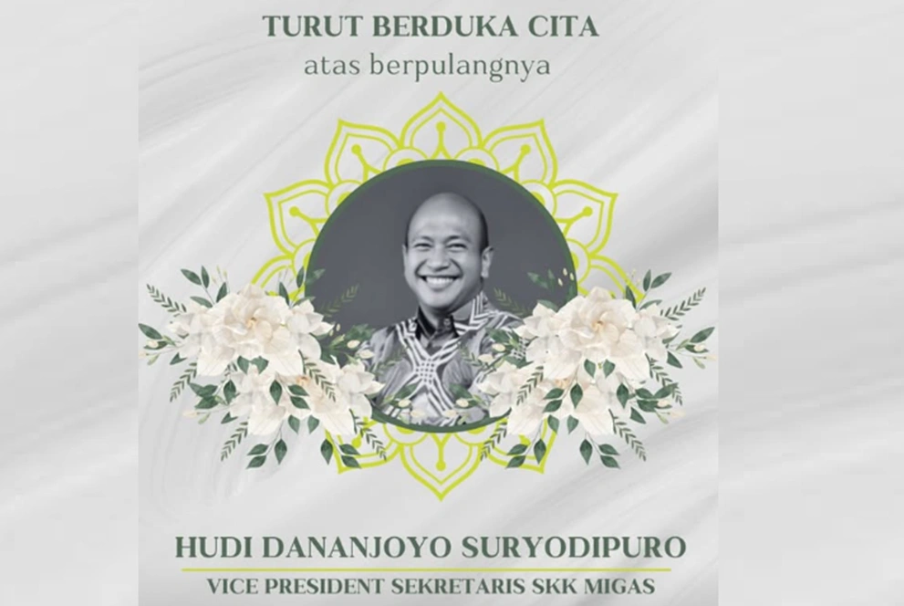 VP Sekretaris SKK Migas, Hudi Dananjoyo Suryodipuro meninggal dunia.