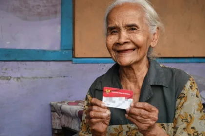 Ilustrasi seorang warga lansia