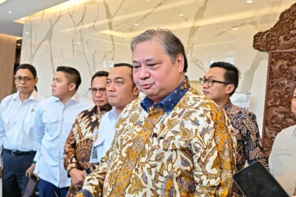 Menteri Koordinator Bidang Perekonomian, Airlangga Hartarto (sumber: Owrite/Anisa Aulia)