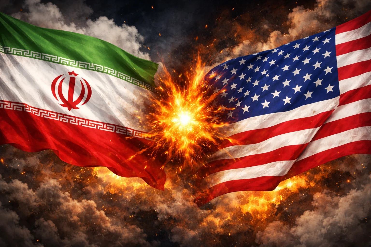 Gambar ilustrasi perang Iran vs Amerika