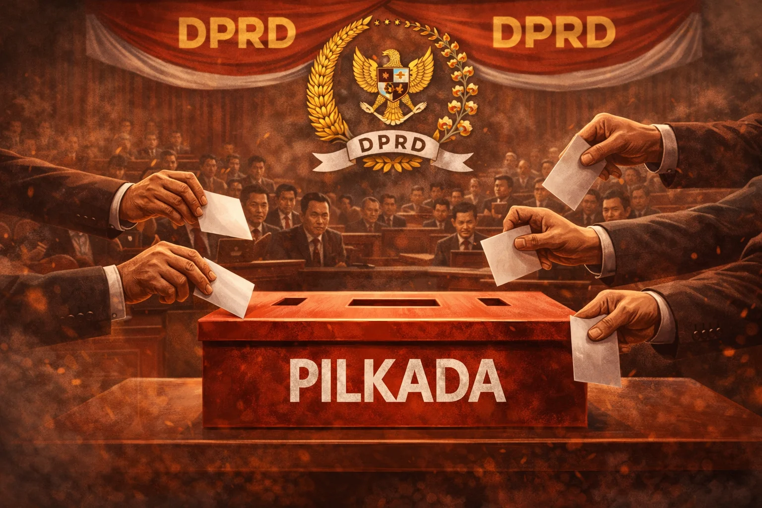 Gambar ilustrasi pemilihan kepala daerah (Pilkada) oleh DPRD
