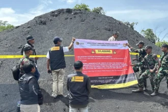 Ditjen Gakkum ESDM Segel Stockpile Batubara Ilegal di Kaltim.
