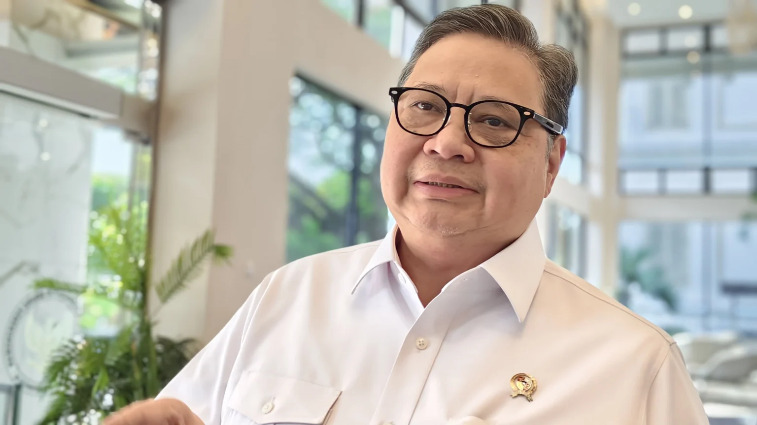 Menteri Koordinator Bidang Perekonomian, Airlangga Hartarto (sumber: Owrite/Anisa Aulia)