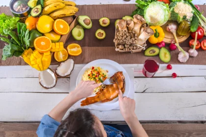 Ilustrasi makanan bergizi