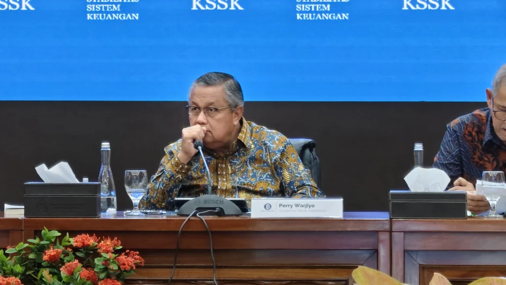 Gubernur Bank Indonesia Perry Warjiyo (sumber: Owrite/Anisa Aulia)