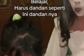 Momen Kocak Seorang Ayah Ajarkan Anak Belajar