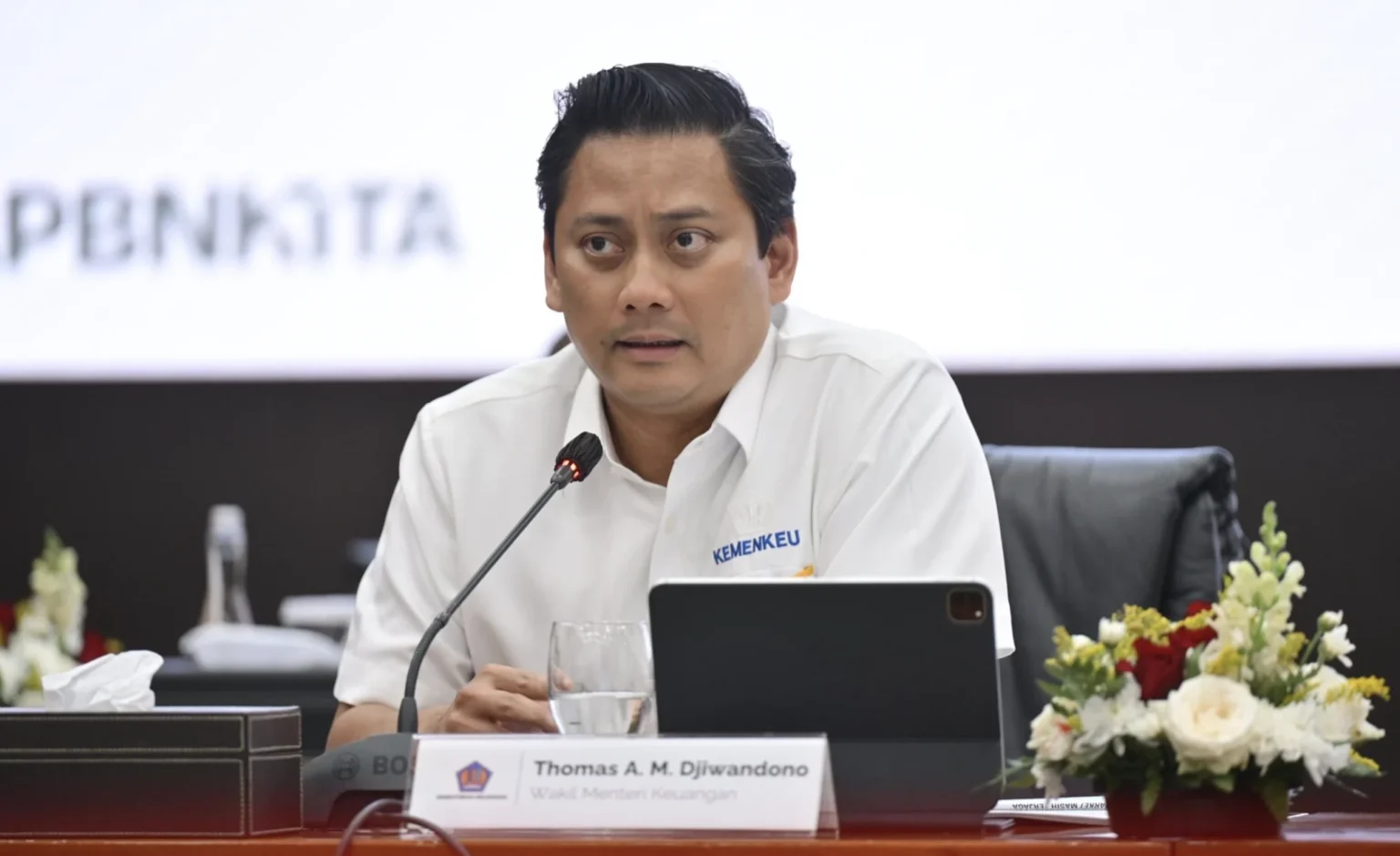 Wakil Menteri Keuangan (Wamenkeu) Thomas Djiwandono. (Sumber: Dok. Biro KLI Kemenkeu)
