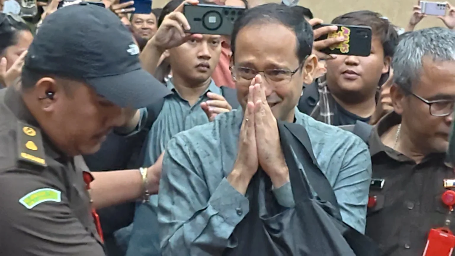 Eks Mendikbudristek Nadiem Makarim di PN Jakpus.