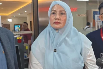 Wagub Babel, Hellyana menjelang diperiksa penyidik Bareskrim Mabes Polri kasus ijazah palsu.