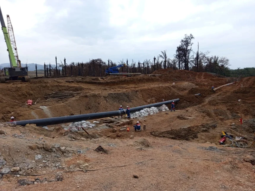 Ilustrasi Pipa Gas di Riau