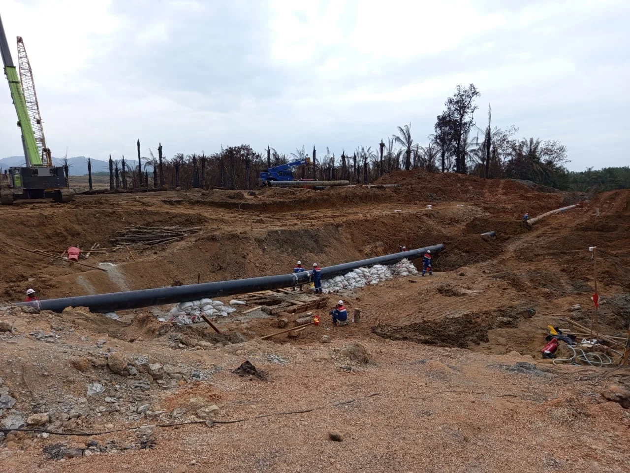 Ilustrasi Pipa Gas di Riau