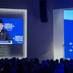 Presiden Prabowo Subianto menyampaikan pidato saat World Economic Forum (WEF) 2026 di Congress Hall, Davos, Swiss, Kamis (22/1/2026).