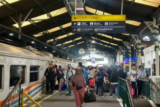 Suasana stasiun Tugu Yogyakarta