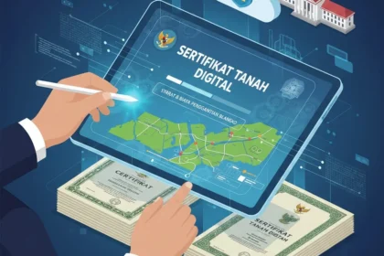 Ilustrasi Sertifikat tanah digital