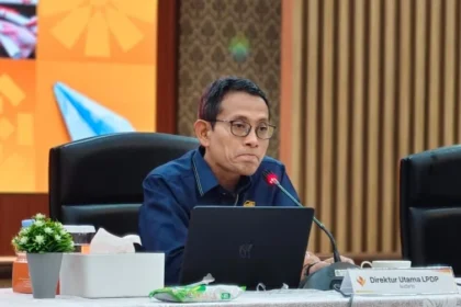 Direktur Utama Lembaga Pengelola Dana Pendidikan Kementerian Keuangan, Sudarto (sumber: owrite/Anisa Aulia)