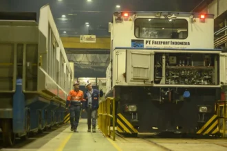 Pekerja di Freeport Indonesia.