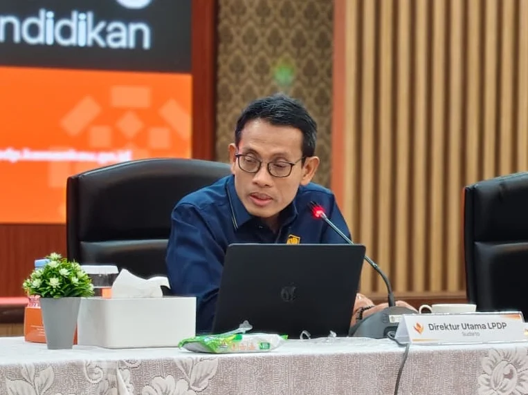 Direktur Utama LPDP Kementerian Keuangan Sudarto (sumber: owrite/Anisa Aulia)
