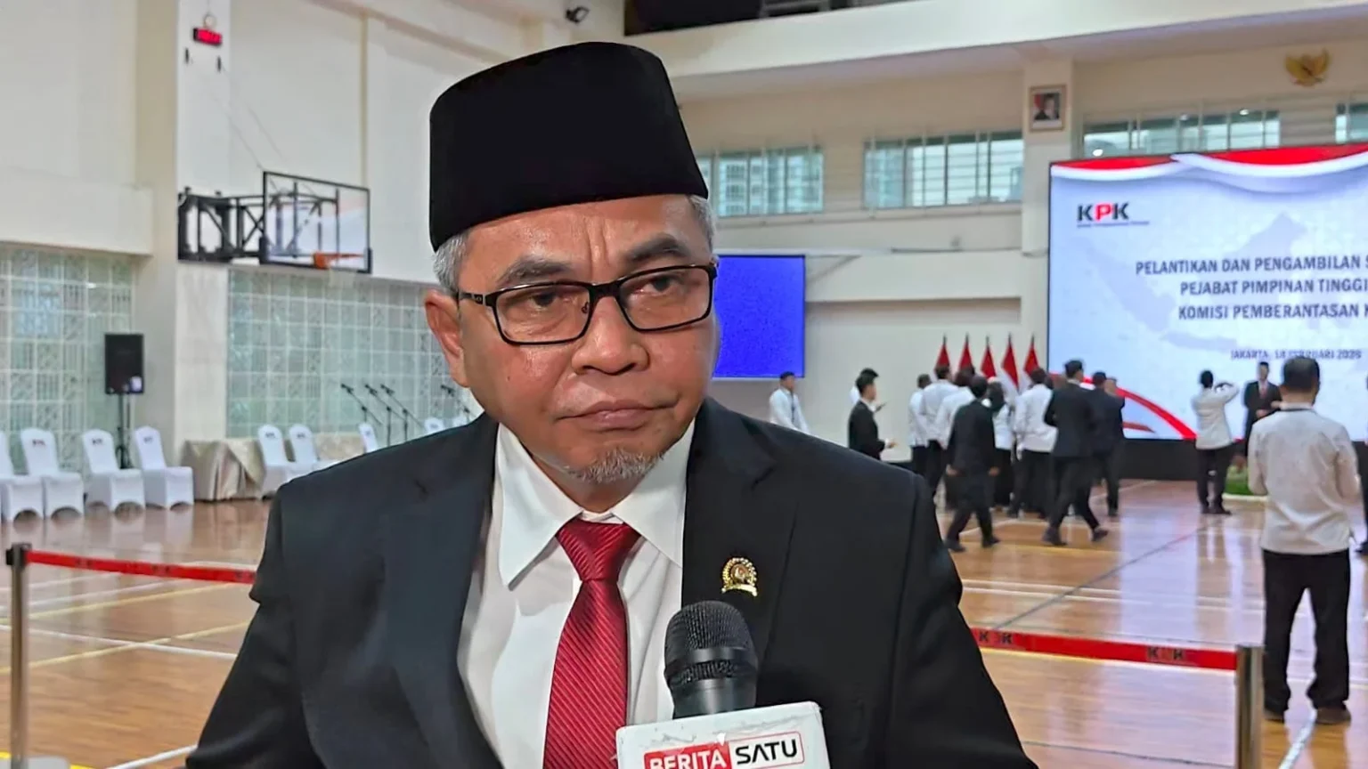 Ketua KPK, Setyo Budiyanto menanggapi usulan KPK dikembalikan ke UU yang lama. (Sumber: owrite/Rahmat Baihaqi)