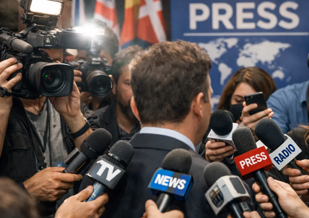 Gambar ilustrasi aktifitas kerja pers/media