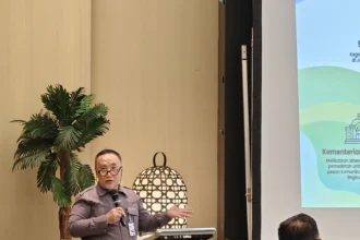 Staf Ahli Menteri Lingkungan Hidup Bidang Kelestarian Sumber Daya Keanekaragaman Hayati dan Sosial Budaya, Nur Adi Wardojo.