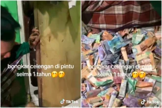 Viral nabung di pintu selama setahun dan terkumpul jutaan rupiah.