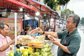 Pedagang yang ada di Jalan H. Agus Salim atau yang dikenal dengan Jalan Sabang, Jakarta Pusat
