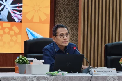 Direktur Utama Lembaga Pengelola Dana Pendidikan Kementerian Keuangan, Sudarto (sumber: owrite/Anisa Aulia)