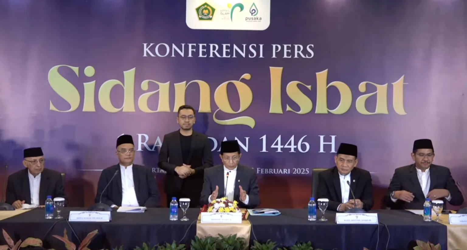 Konfrensi Pers Sidang Isbat 1 Ramadan 1447 H/2026 Masehi.