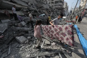 Ilustrasi situasi di Gaza