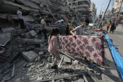Ilustrasi situasi di Gaza