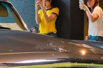 Lisa berada di Vault Automotive Museum