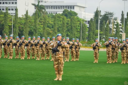 Ilustrasi pasukan perdamaian PBB