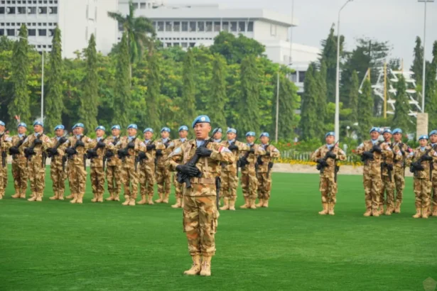 Ilustrasi pasukan perdamaian PBB