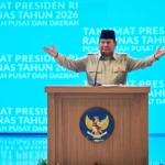 Presiden Prabowo Subianto menyampaikan taklimat dalam Rakornas Pemerintah Pusat dan Pemerintah Daerah 2026 di Sentul International Convention Center (SICC), Kabupaten Bogor, Jawa Barat