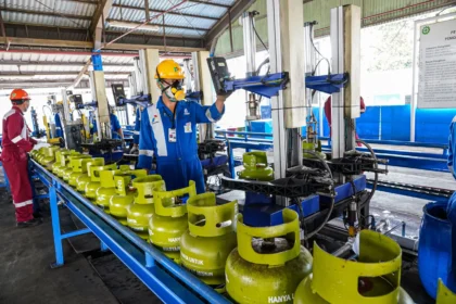 PT Pertamina Patra Niaga salurkan 7,8 juta tabung LPG 3 kilogram jelang Ramadan.