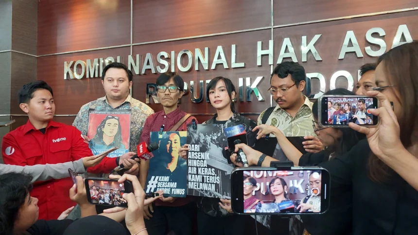 TAUD beraudiensi dengan jajaran Komnas HAM dalam penanganan kasus penyiraman air keras terhadap Wakil Koordinator Kontras Andrie Yunus, 31 Maret 2026, di kantor Komnas HAM.