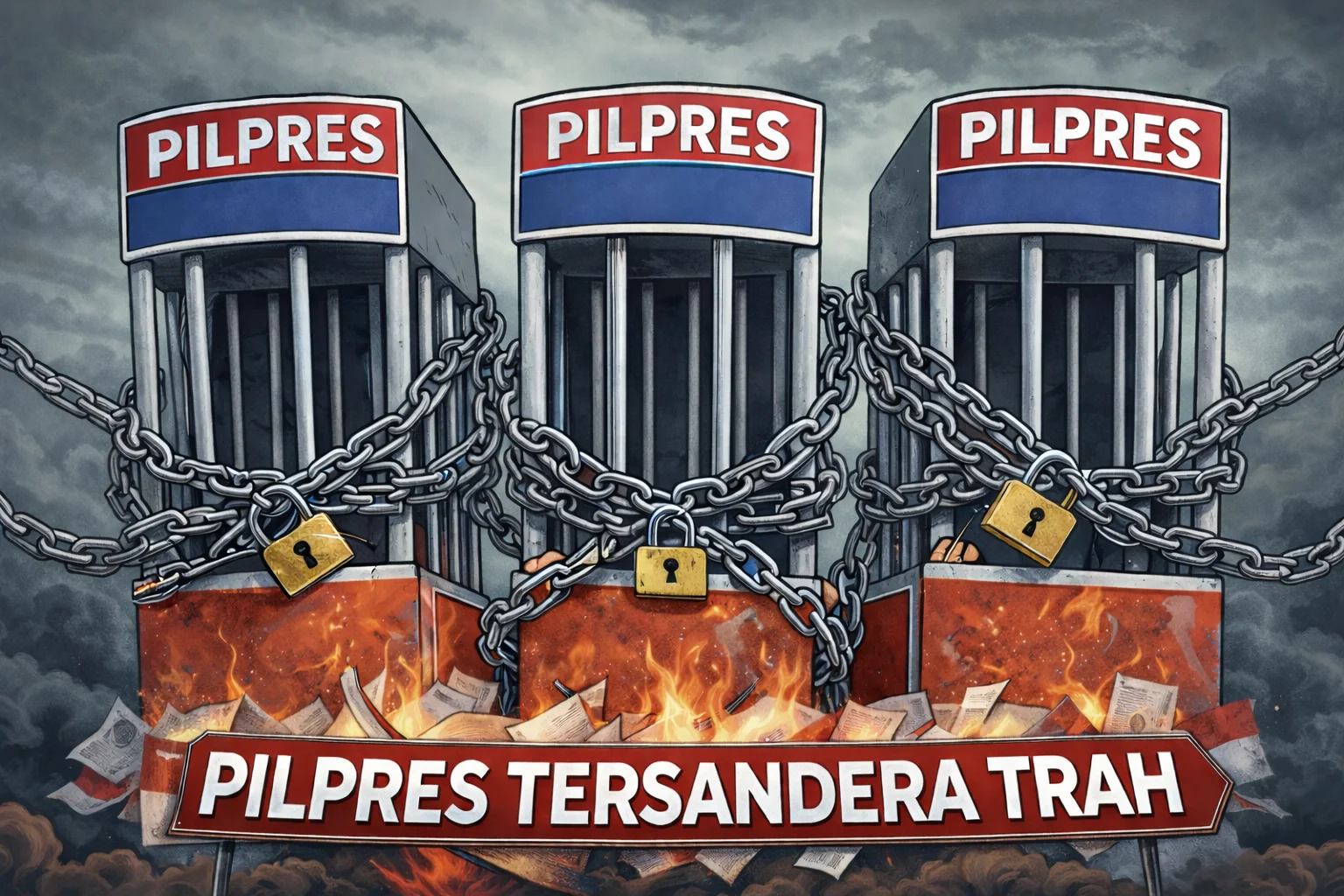 Gambar ilustrasi pilpres tersandera trah