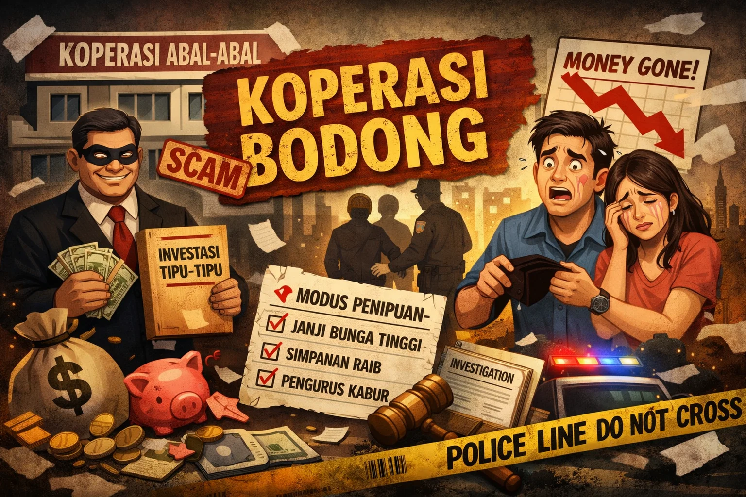 gambar ilustrai koperasi bodong