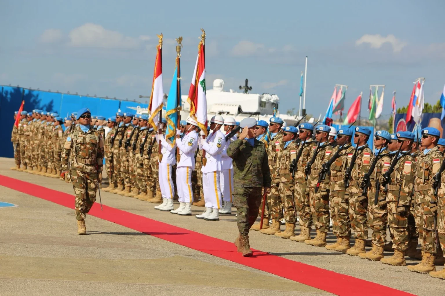 Satgas Yonmek TNI Kontingen Garuda XXIII-S/UNIFIL. (Sumber: X/@Puspen_TNI)