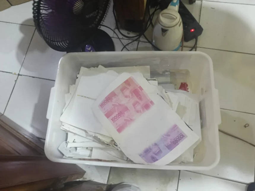 Penampakan uang palsu siap edar saat Hari Raya Lebaran 2026