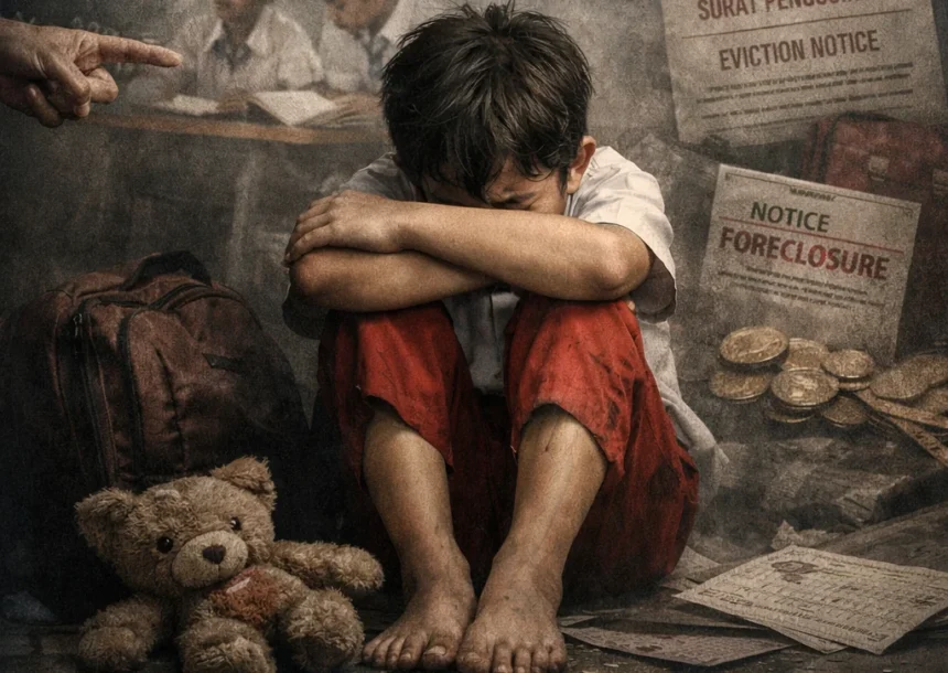 Gambar ilustrasi tekanan kesehatan mental pada. (Gambar dibuat oleh AI)