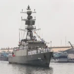 Kapal Perang Iran IRIS Dena saat berlatih di India. (Sumber: wikipedia)